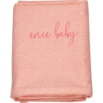 Povlečení enie baby Povlečení bavlněné DOTS coral 100x135 a 40x60 cm