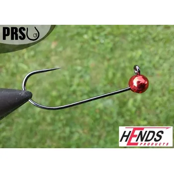 Rybářský háček Tungstenová hlavička bez protihrotu Hends velikost 8 barva Metal Red - 0,6g