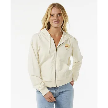 Pánská móda Mikina Rip Curl LINE UP RELAXED ZT HOOD Bone velikost XS