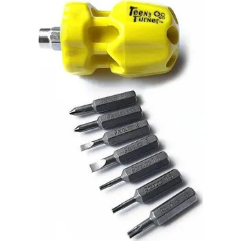 Šroubovák Šroubovák s bity 7ks Picquic Teeny Turner - žlutý