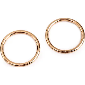 Kroužek Ø35 mm, barva 6 růžové zlato