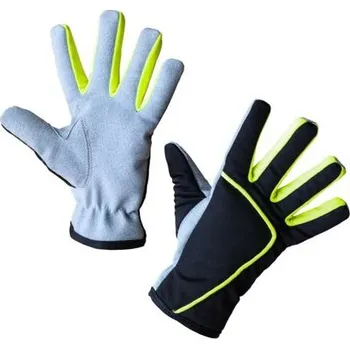 Pracovní rukavice Dětské pracovní rukavice s manžetou Joy, 8-11 let černá/neon