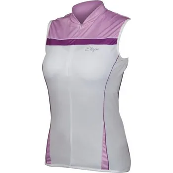 cyklistický dres Dres na kolo ETAPE Roxy bez rukávů dámský bílá-fialová Velikost: S