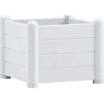 STEFANPLAST Truhlík, vyvýšený záhon ITALIA 43x43x35cm bílá