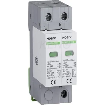 Přepěťová ochrana Svodic prepetí typ I + II, 275 V AC, 12,5 kA, vymenitelná vložka, 2-pól.