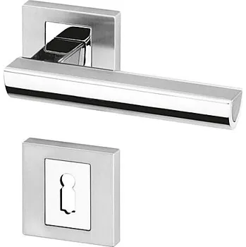 Dveřní kování Dveřní kování ACT Argon RHR KK (CHROM/NEREZ), klika-klika, Otvor na cylindrickou vložku PZ, AC-T Chrom / Nerez