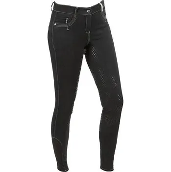 Jezdecké kalhoty Dámské jezdecké kalhoty BasicPlus černé velikost 40