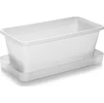 Set truhlík plastový s podmiskou malý 21cm, bílý