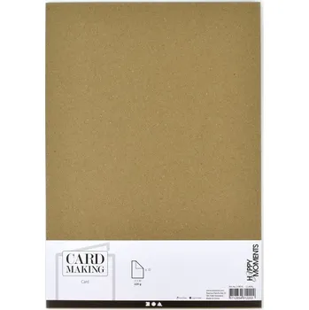 Karton Kraft přírodní, A4, 220 g, 10 ks v balení