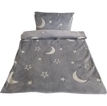 Povlečení Svítící povlečení Hvězdy a měsíc