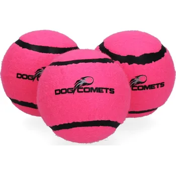 Hračka pro psa Dog Comets Starlight plovoucí tenisák 3ks růžový
