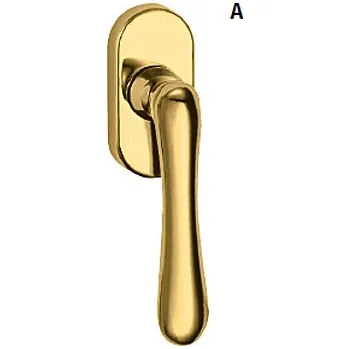 Dveřní kování Okenní kování TWIN ELEGANT BA 1225 RO (A,CH,CH-SAT,NI-SAT,ABR,SM), SM (staromosaz) - 4 polohy, RO rastrovací oliva (3, 4 polohy), Twin SM (staromosaz)