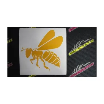 Samolepící dekorace SAMOLEPKA Včela 001 levá (19 - modrá dynamic) NA AUTO, NÁLEPKA, FÓLIE, POLEP, TUNING, VLASTNÍ TEXT, TISK, AUTOSAMOLEPKY.cz, POLEPY, OBRÁZEK, LOGO, SAMOLEPKY