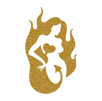 Samolepicí dekorace na vozidlo Sexy žena 004 pravá s ďáblem v těle (92 - Ultra Metalic zlatá) SAMOLEPKA NA AUTO, NÁLEPKA, FÓLIE, POLEP, TUNING, VLASTNÍ TEXT, TISK, AUTOSAMOLEPKY.cz, POLEPY, OBRÁZEK, LOGO, 3D STICKERS