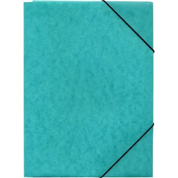 Složka s gumou A4 Prešpán, 3klopá, zelená