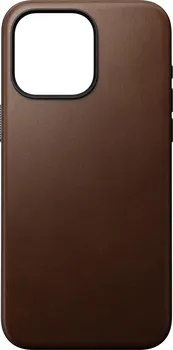 Pouzdro na mobilní telefon Nomad Modern Leather Case pro Apple iPhone 15 Pro Max hnědé