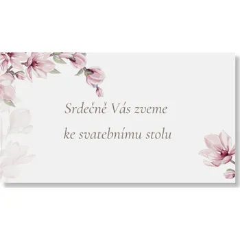 Party nádobí Personal Kartička ke stolu - Magnolie Zvolte množství: od 31 ks do 60 ks