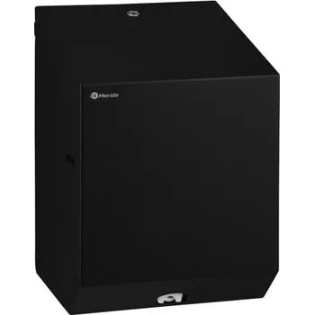 Zásobník papírových ručníků nebo toaletního papíru Merida Stella černý nerez