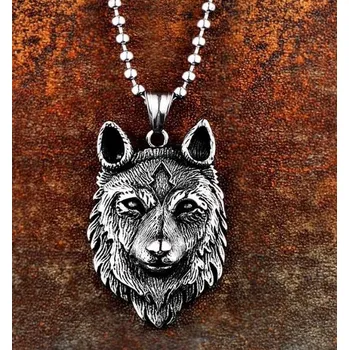 Řetízek Náhrdelník a přívěsek vlk