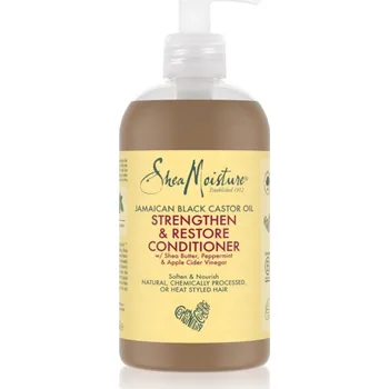 Shea Moisture Jamaican Black Castor Oil Strengthen & Restore posilující a obnovující kondicionér pro namáhané vlasy a vlasovou pokožku 384 ml