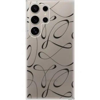 Pouzdro na mobilní telefon Odolné silikonové pouzdro iSaprio - Fancy - black - Samsung Galaxy S24 Ultra