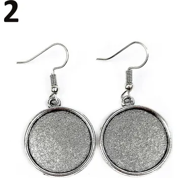 Kovová náušnicová lůžka k dekorování pryskyřicí Varianta: 2