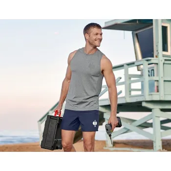 Pánské plavky Koupací šortky e.s.trail velikost M hlubinněmodrá/bílá Strauss Pracovní oblečení