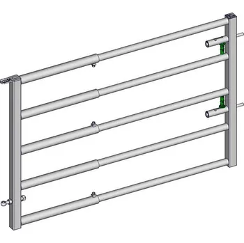 Brána pro skot 5-trubková JOURDAIN - EX5 AUTOLOCK nastavitelná 1/2 m