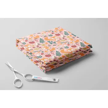 Softshell zimní, Lišky a jablíčka Barva: Růžová