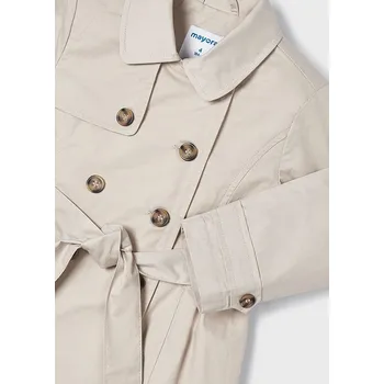 Dívčí kabát Mayoral trenchcot 3480 Velikost: 110, barva: béžová