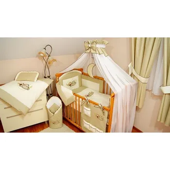 Příslušenství pro dětskou postel a kolébku Luxusní vyšívaná souprava 12 dílů - model 320