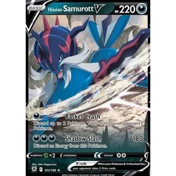 Karetní hra Pokémon ASR 101/189 Hisuian Samurott V - Astral Radiance Stav: Near Mint
