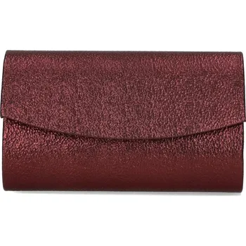 Kabelka Mírně lesklé pevné psaníčko 541 tmavěvínové