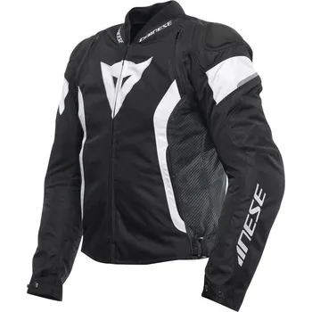 Moto bunda Dainese AVRO 5 TEX JACKET BLACK/WHITE vel. 56
