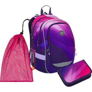 Set školních potřeb Školní batoh Topgal Růžová vlna CODA 24007 SET MEDIUM
