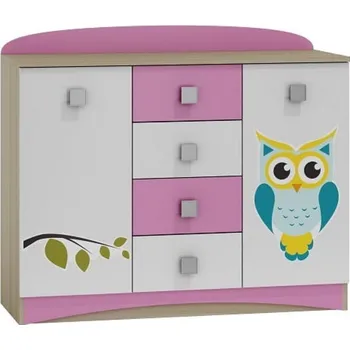 Dětská skříň Komoda N12 - Sova