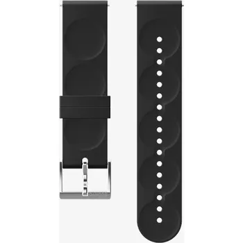 Řemínek na hodinky Řemínek Suunto 20mm Urban 1 Silicone Strap size S Black Steel