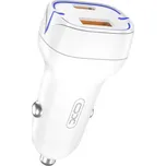 Adaptér do auta XO-CC37 s funkcí rychlonabíjení bílý