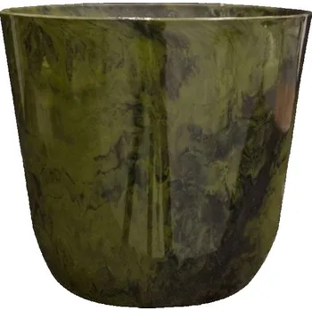 Květináč Květináč PALERMO marble green 23 x 22 cm