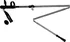 Trekingová hůl Acra LTH133 stříbrné 115-135 cm