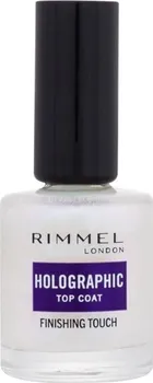 Lak na nehty Rimmel London Holographic Top Coat holografický vrchní lak na nehty 12 ml