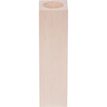 Svícen Dřevěný svícen - 1 svíčka, hranatý