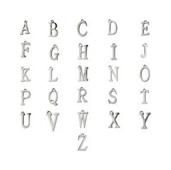 Souprava šperků OK1244-W Ocelová komponenta - iniciála - písmeno