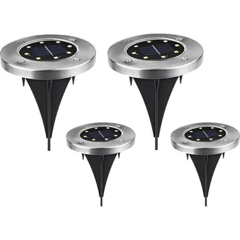 Venkovní osvětlení APT Daalo Zahradní solární lampa 8 LED 4 ks