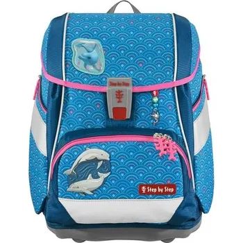 Školní batoh Školní aktovka/batoh 2IN1 PLUS pro prvňáčky – 6dílný set, Step by Step Dolphin Pippa