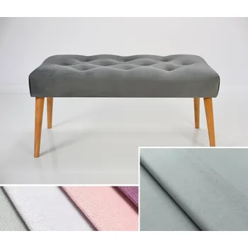 Čalouněná lavice DARINA 120x40x42 cm, barva popelavá