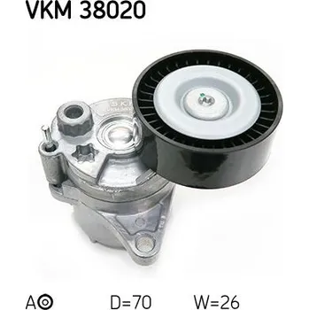 Napínák, žebrovaný klínový řemen SKF VKM 38020