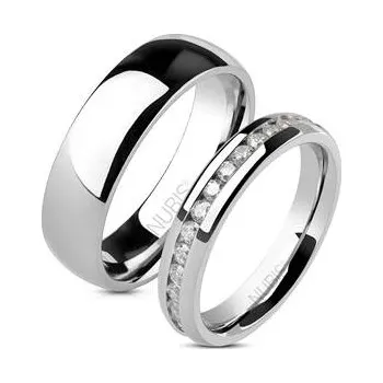 Prsten NSS1004,NSS1010 NSS1004 Snubní prsteny chirurgická ocel - pár