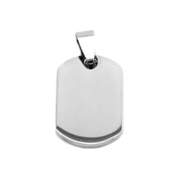 Přívěsek Šperky4U Ocelový přívěšek - vojenská známka, 16 x 27 mm - DR1193-16X27