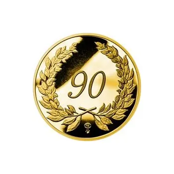 Zlatý dukát k životnímu výročí 90 let Proof
